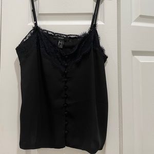 Black tank top blouse